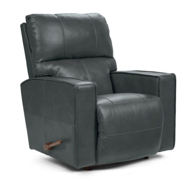 Maddox Rocking Recliner Topflight Slate Leather
