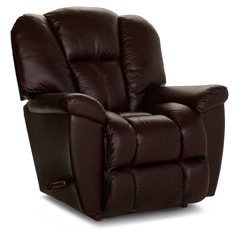 Maverick Rocking Recliner Clifton Walnut Leather