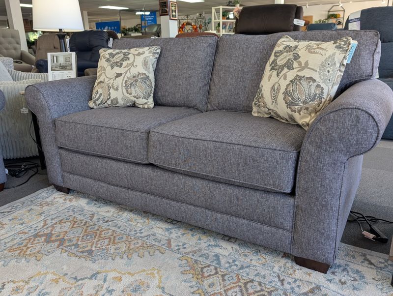 Brantley Apartment Sofa Gem Black With Frame Coil &amp; Cushion Coil