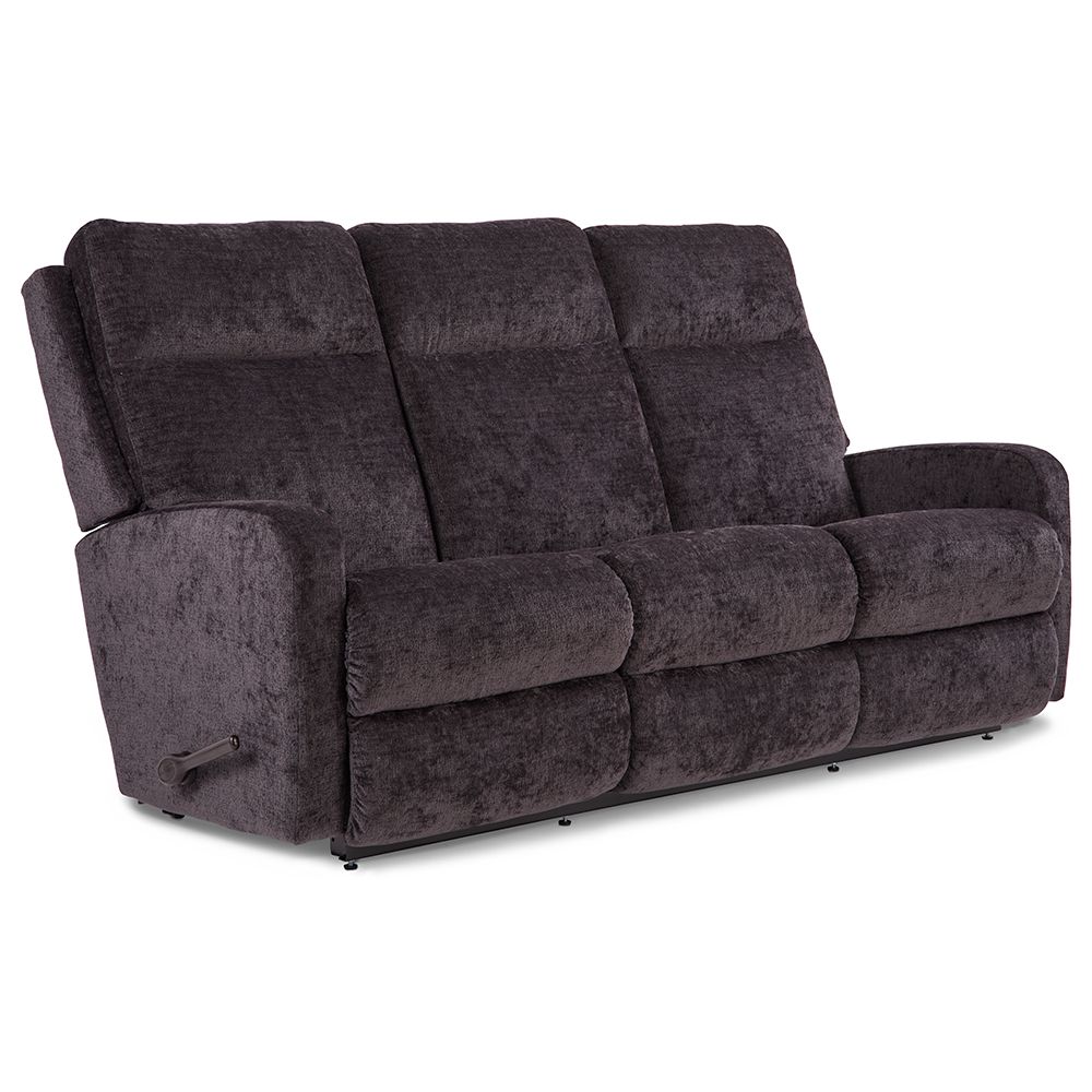 Finley Wall Reclining Sofa Dual Arc Handle - Helix Storm Fabric FD