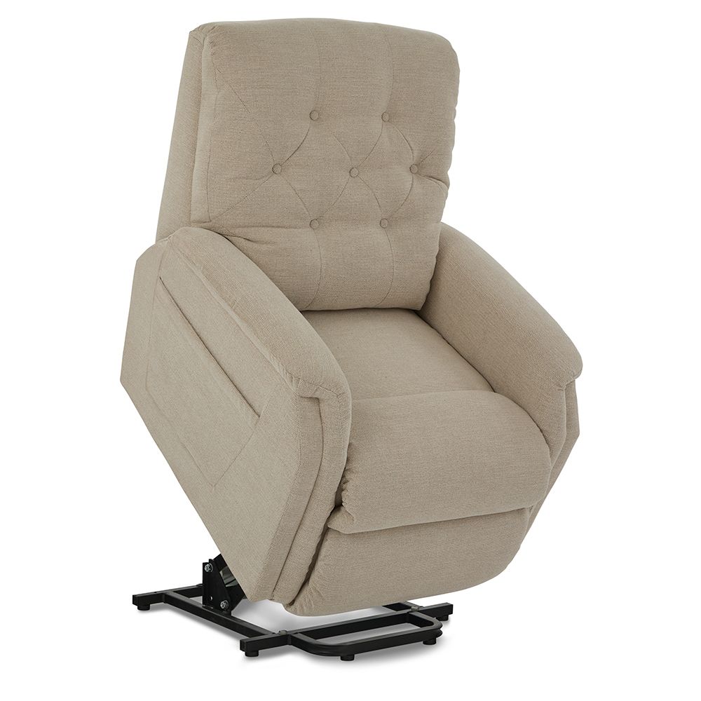 Billie Bronze Power Lift Recliner - i-Rockport Linen Fabric
