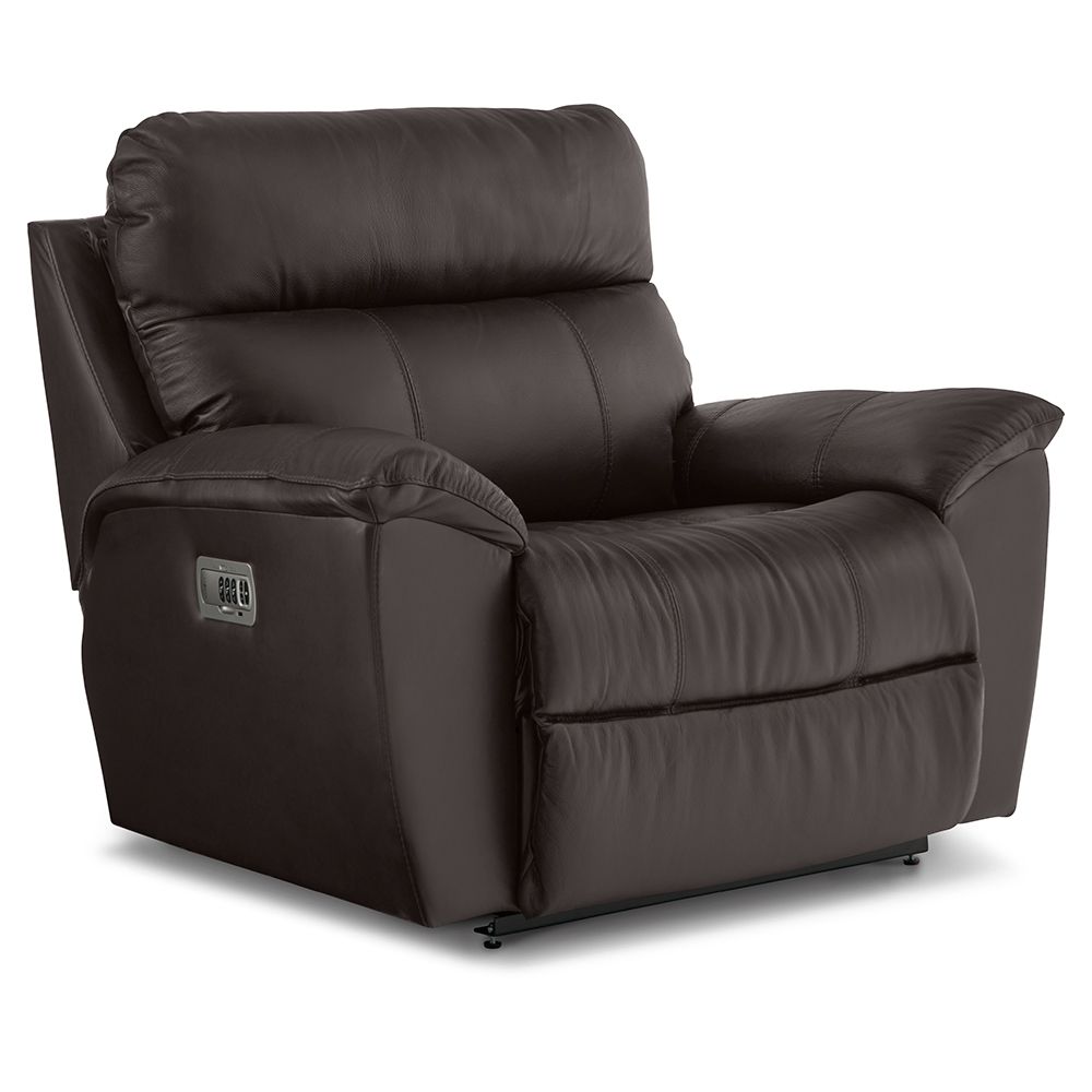 Roman SD Power Reclining Chair and A Half With Headrest, Lumbar RW, Contour Cushion - Prestige Chocolate Leather