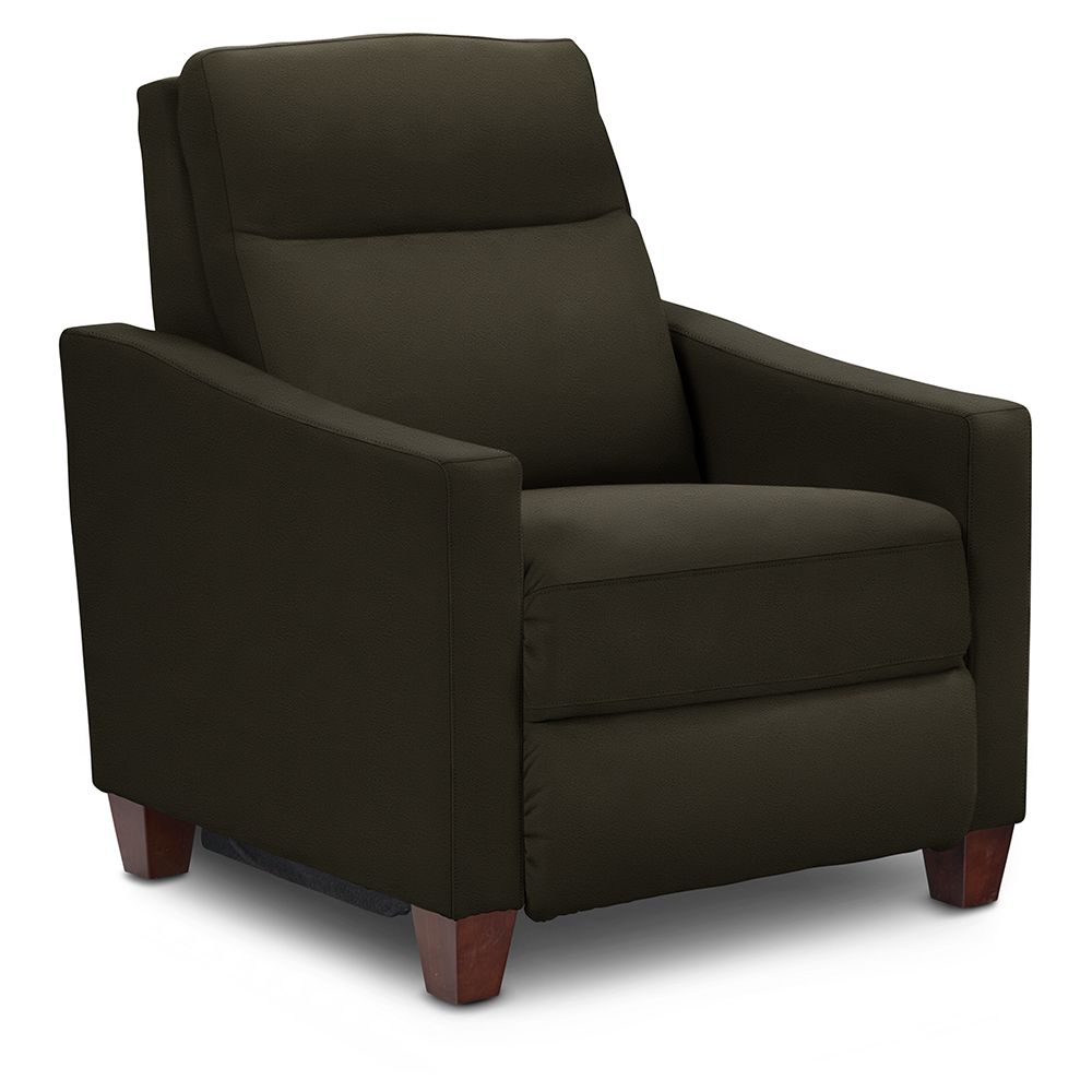 Quinault Power Reclining Chair w/ Headrest Clifton Olive Leather
