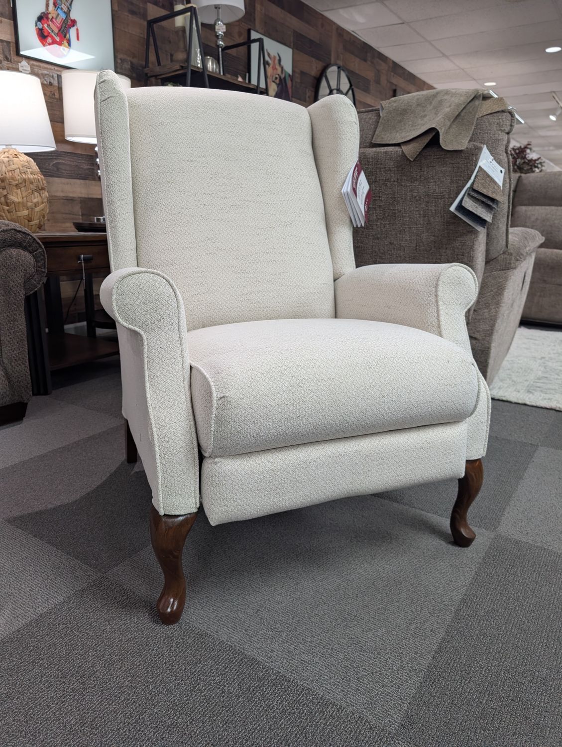 Kimberly High Leg Reclining Chair i-Beverley Bone