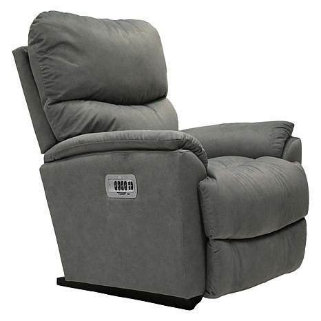 Trouper Power Rocking Recliner w/ Headrest &amp; Lumbar I-Kudos Lead *Tempur Foam Seat*
