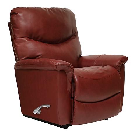 James Rocking Recliner Mercedes Red Leather FD Arc Handle *Contour Cushion*