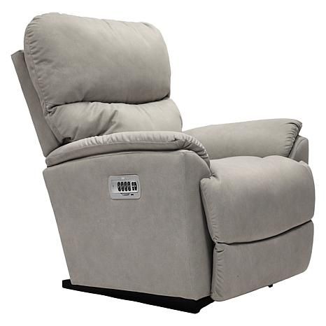 Trouper Power Rocking Recliner w/ Headrest &amp; Lumbar I-Kudos Oyster *Tempur Foam Seat*