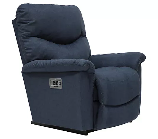 Jay Power Rocking Recliner w/ Headrest &amp; Lumbar I-Saxton Navy *Tempur Foam Seat*