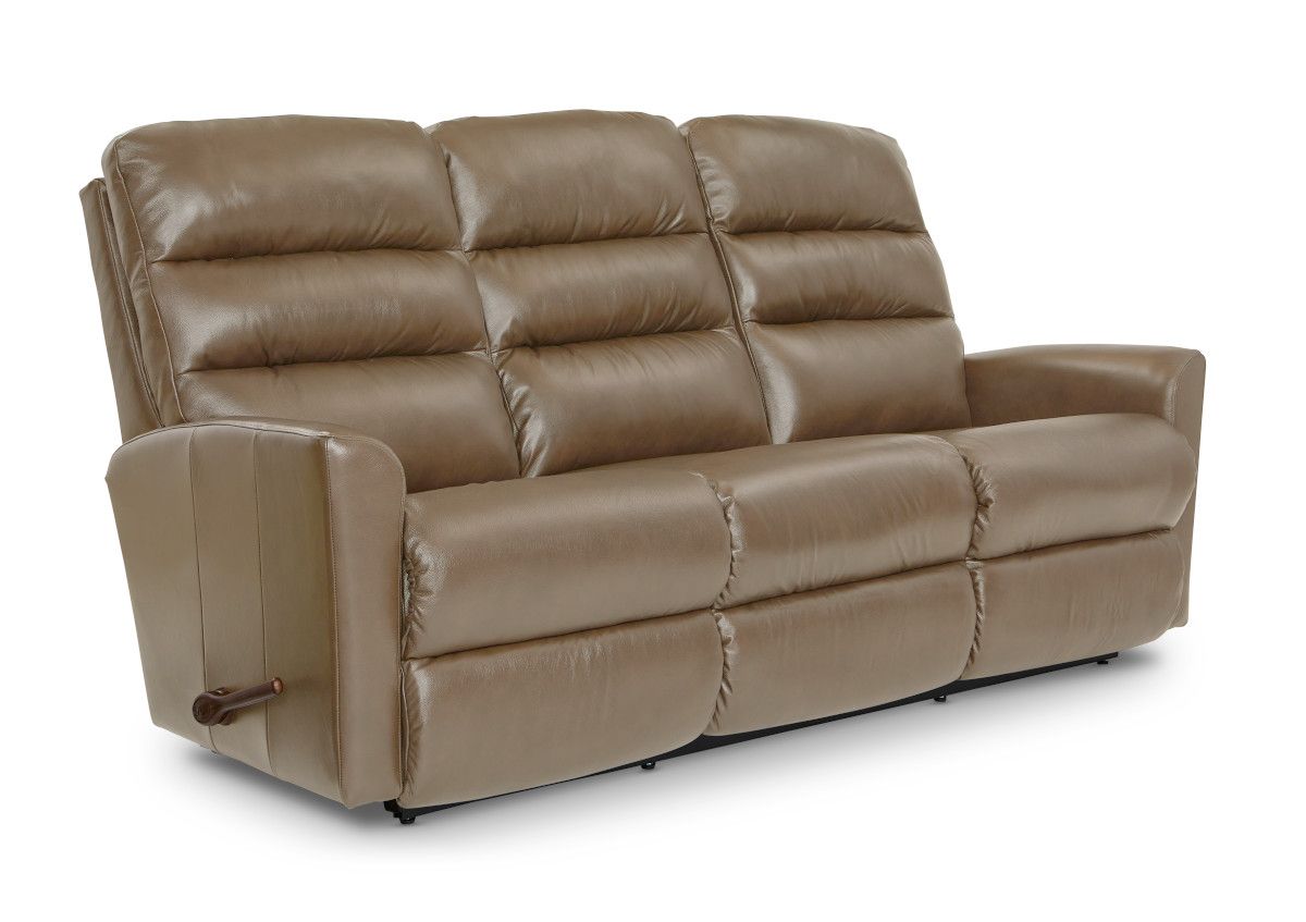 Liam Wall Reclining Sofa Lota Pebble Leather FD