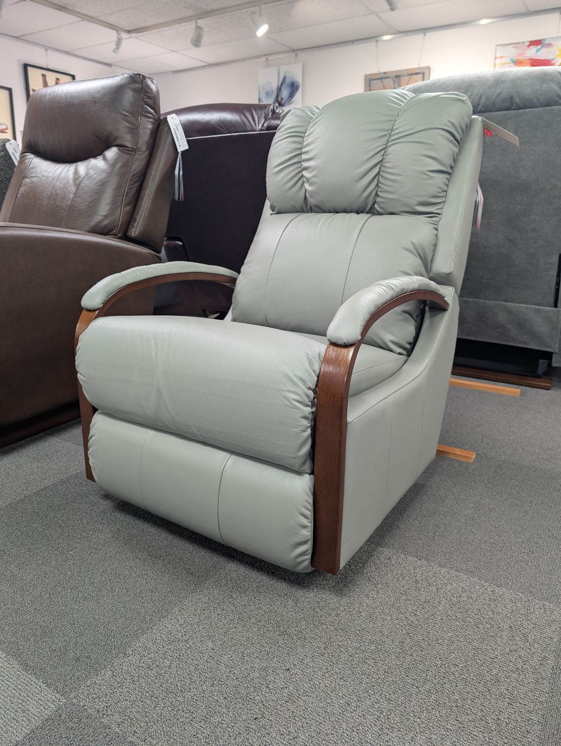 Harbor Town Rocking Recliner Samba Clay Leather