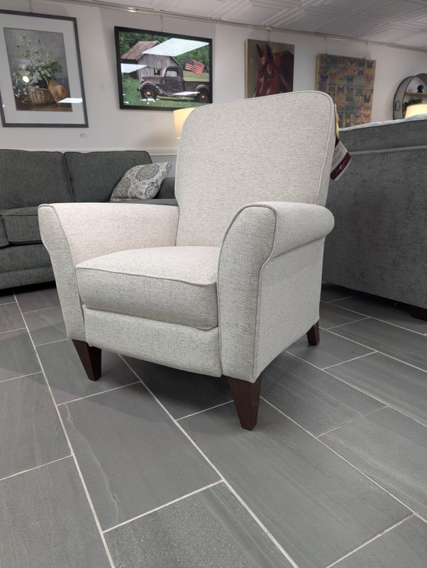 Haven High Leg Reclining Chair - Ollie Parchment Fabric FD
