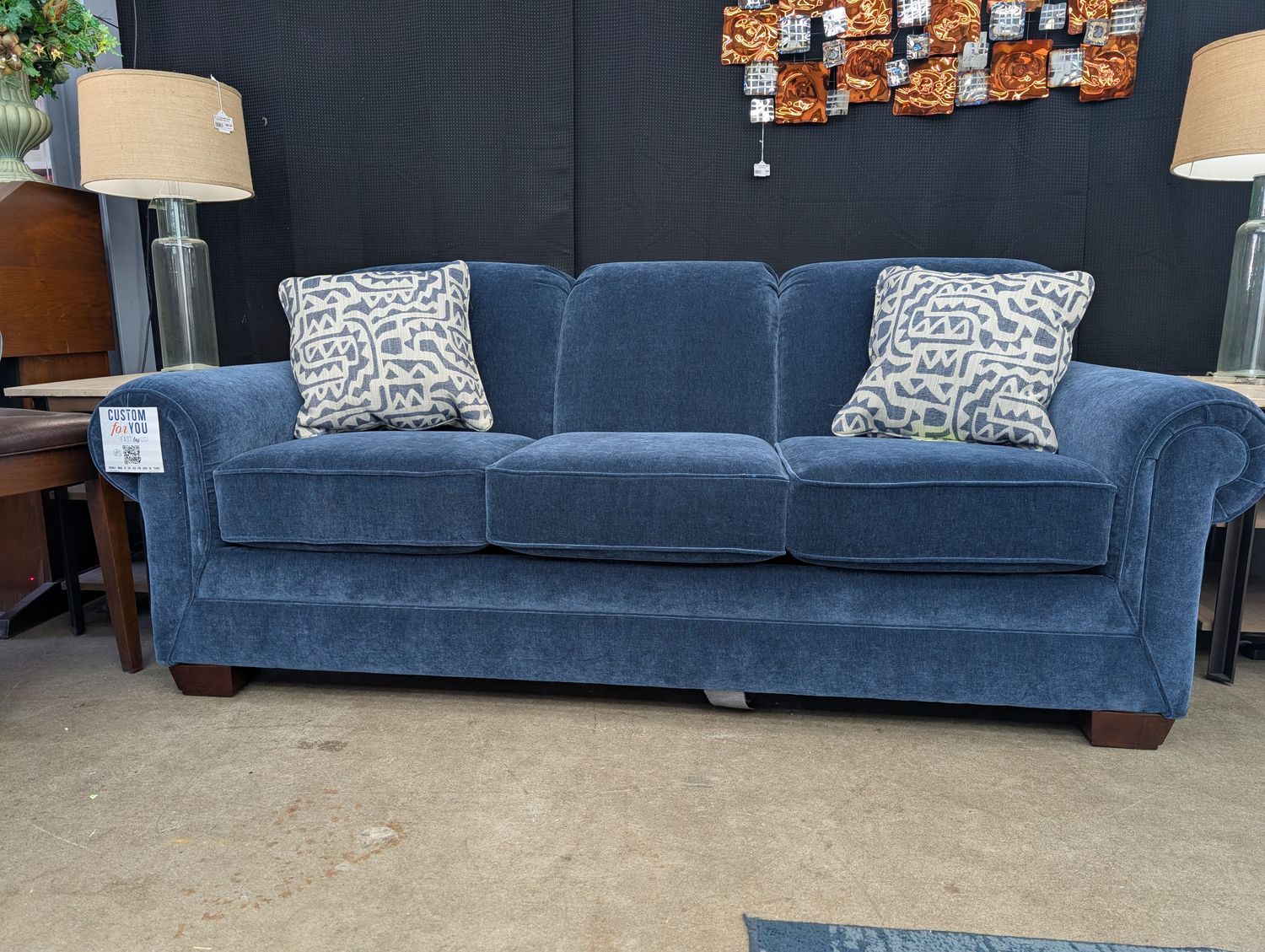 Monroe Queen Sleeper Mercury Chateau  With Memory Foam Mattress