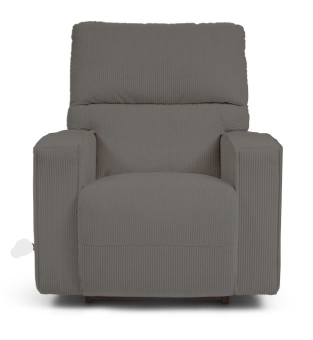 Maddox Power Rocking Recliner With Headrest, Lumbar - Cordance Pebble Fabric FD