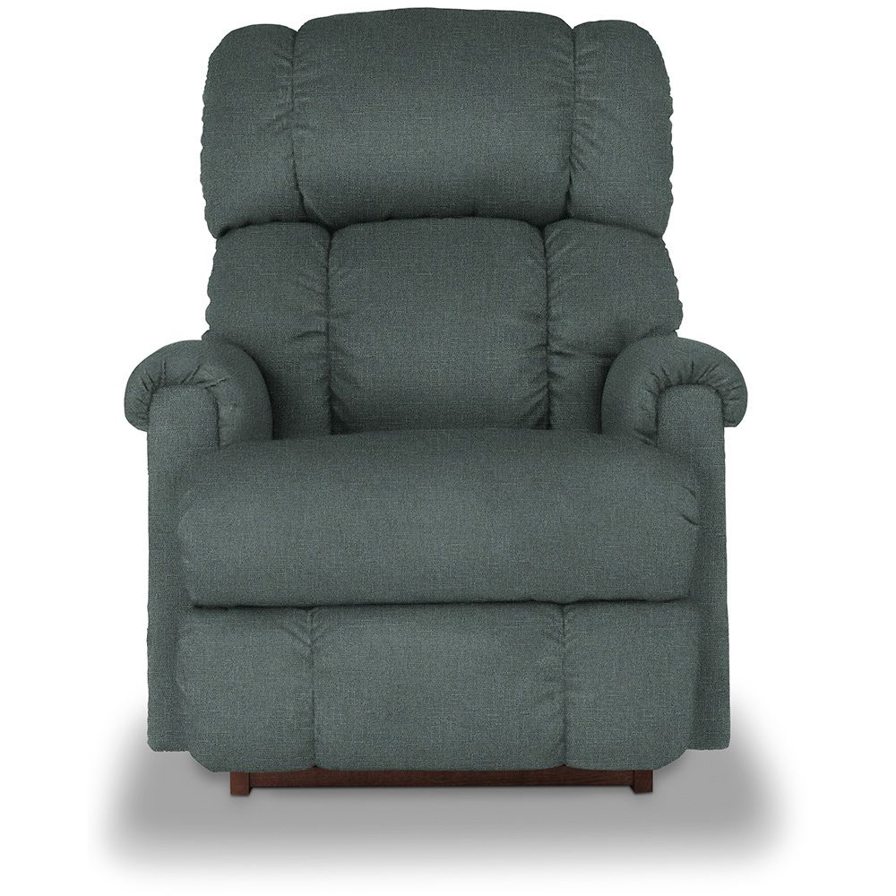 Pinnacle Power Rocking Recliner With Headrest, Lumbar - i-Eugene Lake Fabric