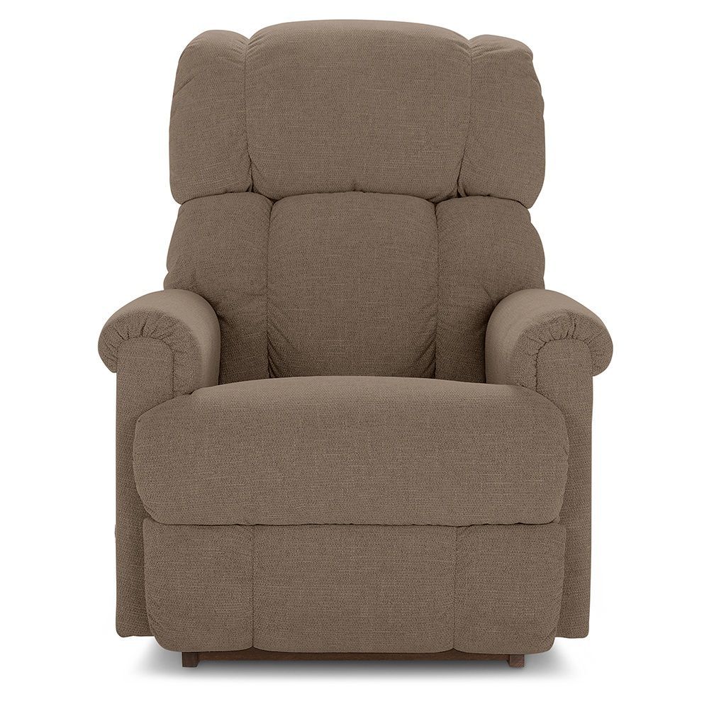 Pinnacle Power Wall Recliner With Headrest, Lumbar - i-Eugene Cocoa Fabric