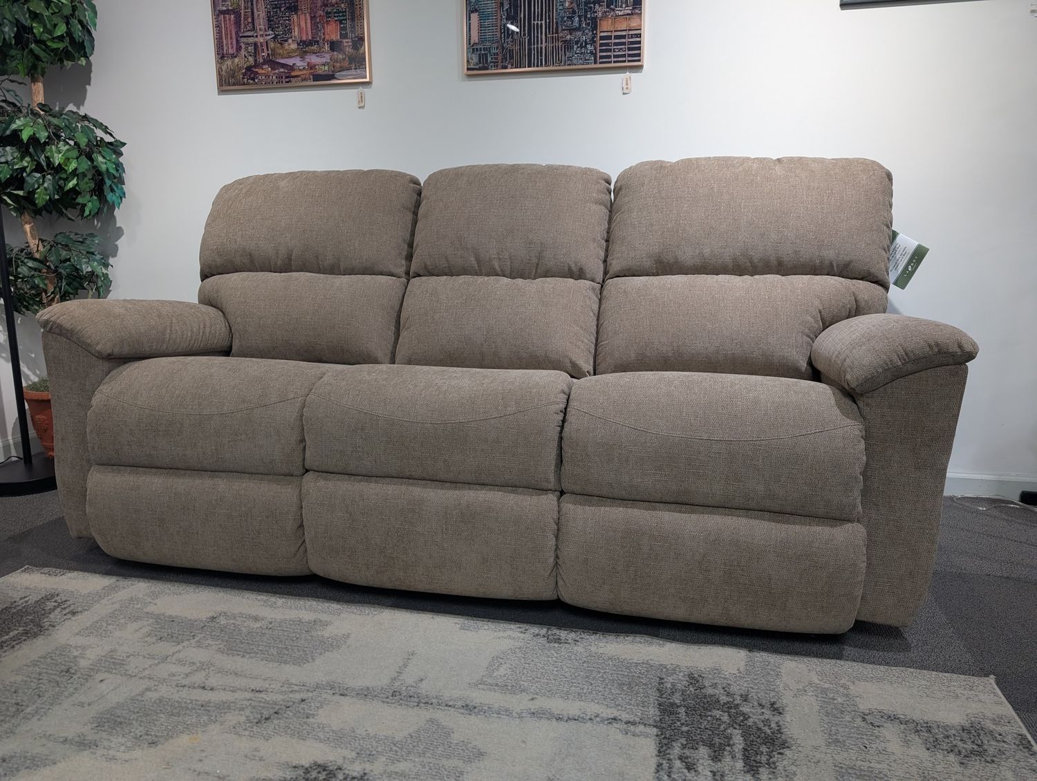 Brooks Reclining Sofa - i-Eugene Cocoa Fabric