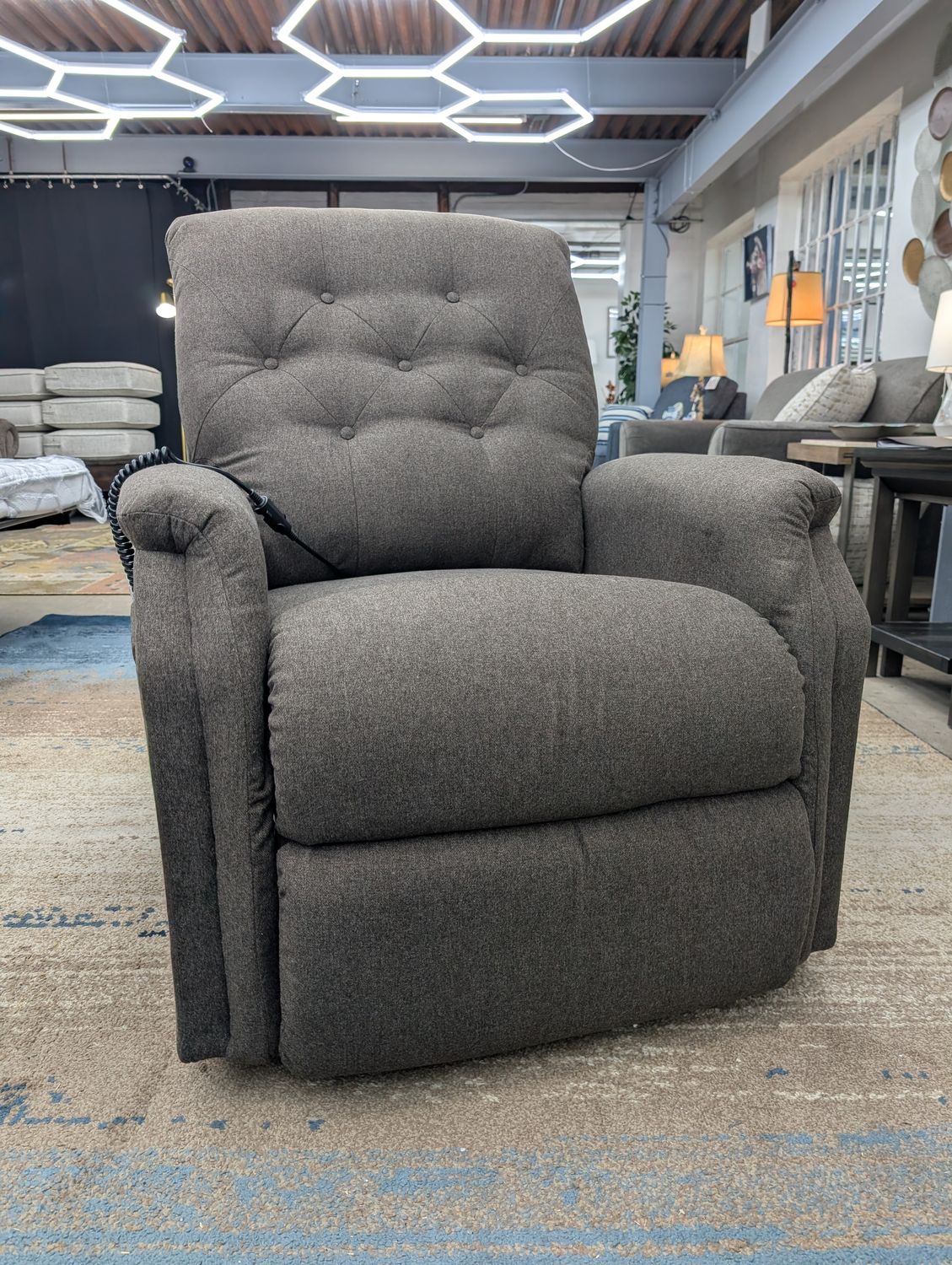 Billie Bronze Power Lift Recliner I-Faithful Java FD