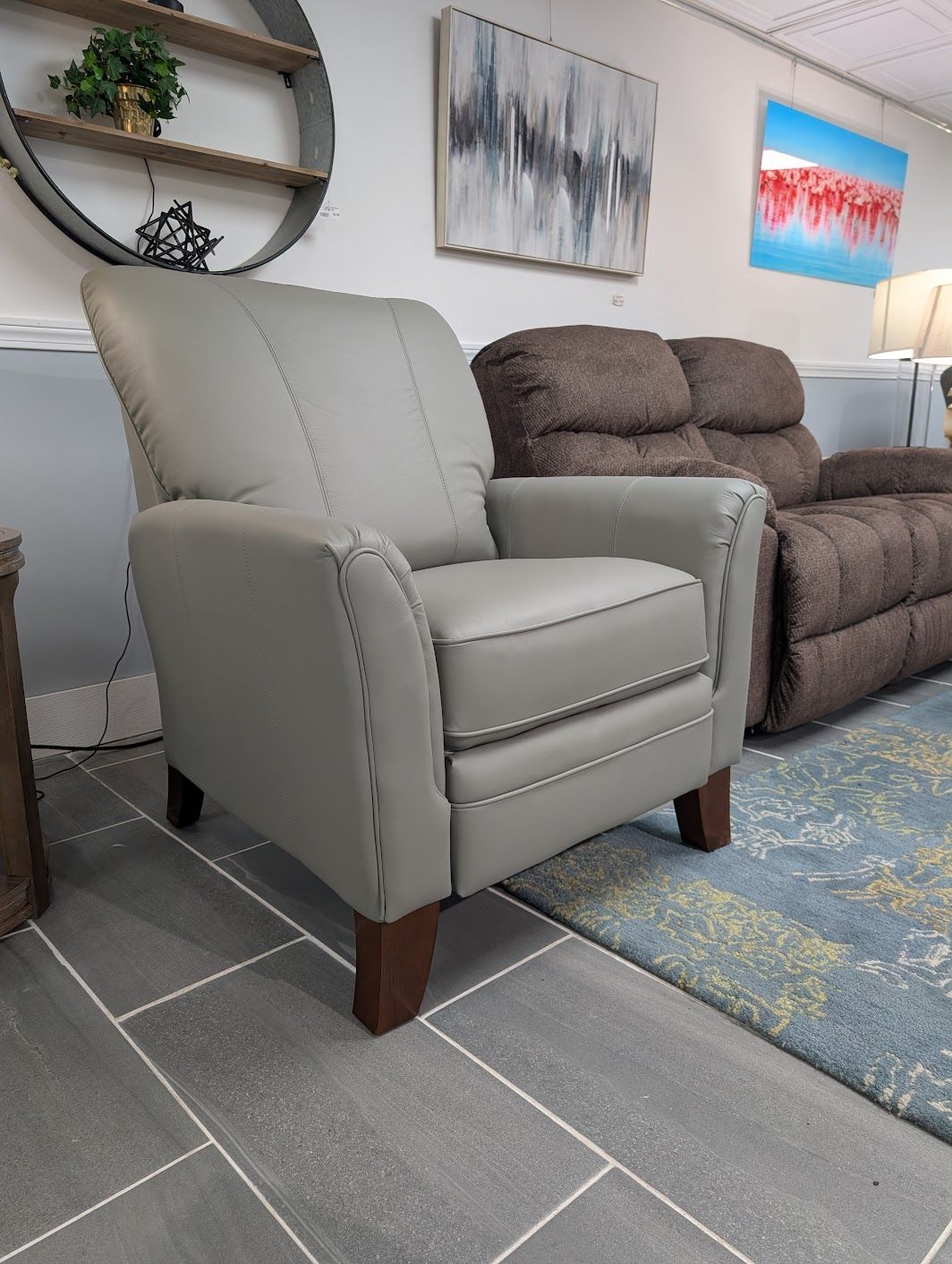 Riley High Leg Reclining Chair - Samba Clay Leather FD