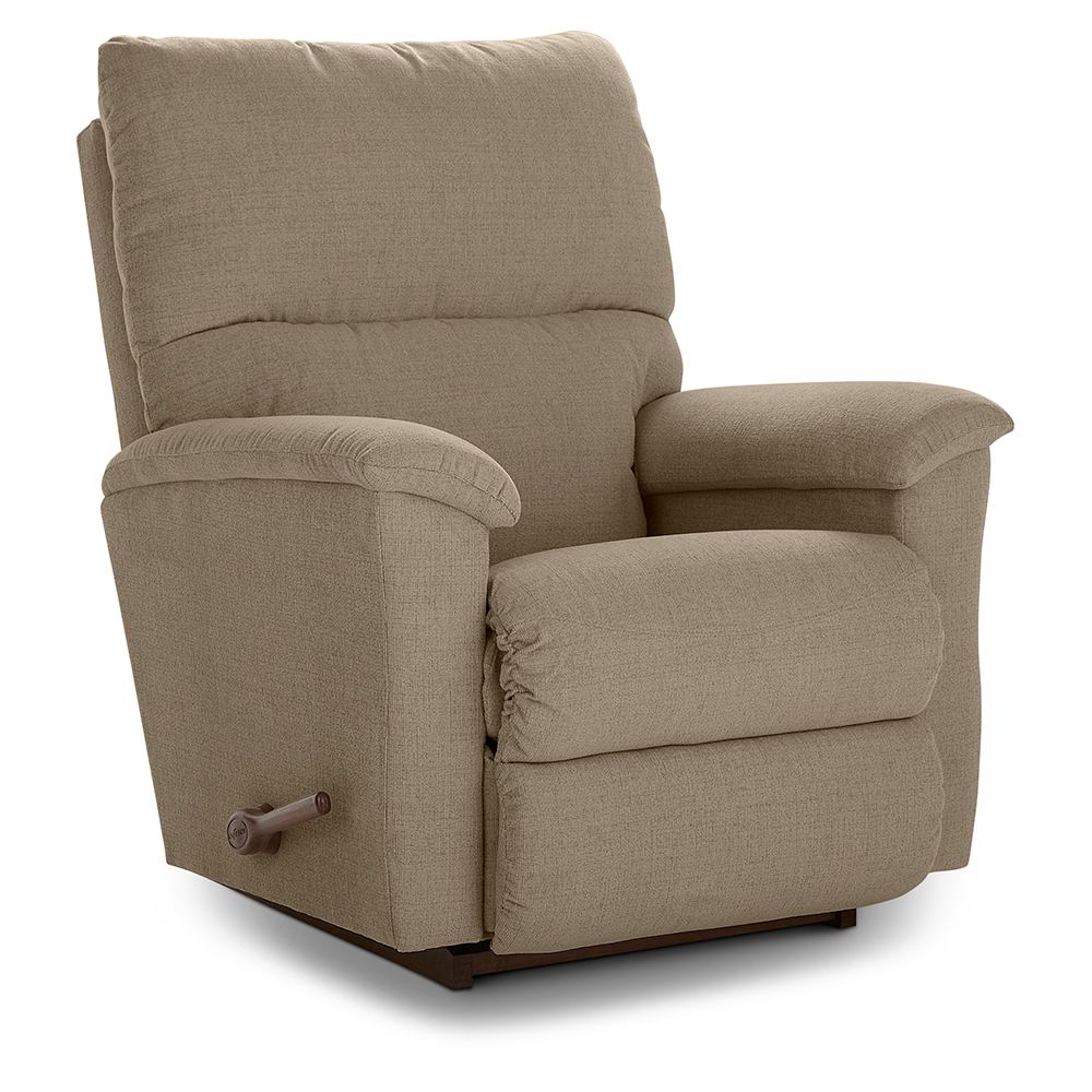 Brooks Rocking Recliner - i-George Taupe Fabric