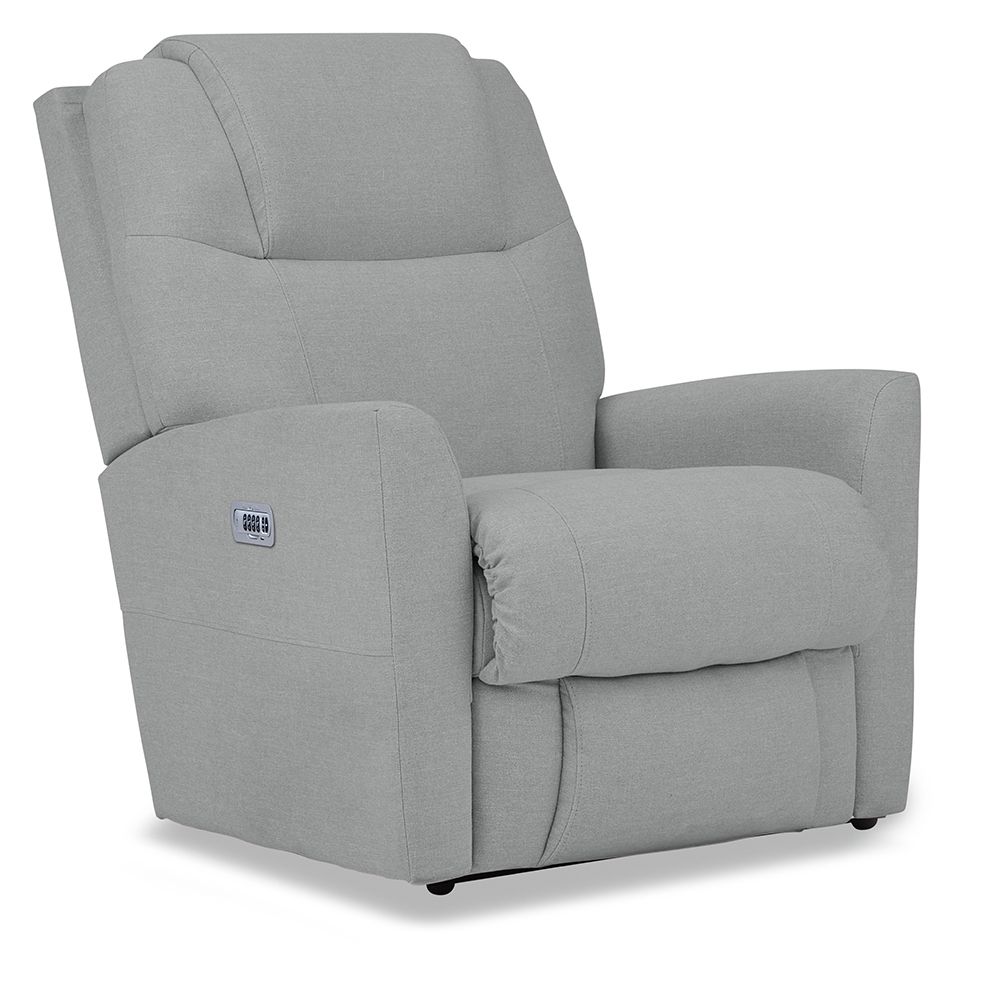 Sparrow Power Wall Recliner With Headrest, Lumbar - i-Rene Bluestone Fabric