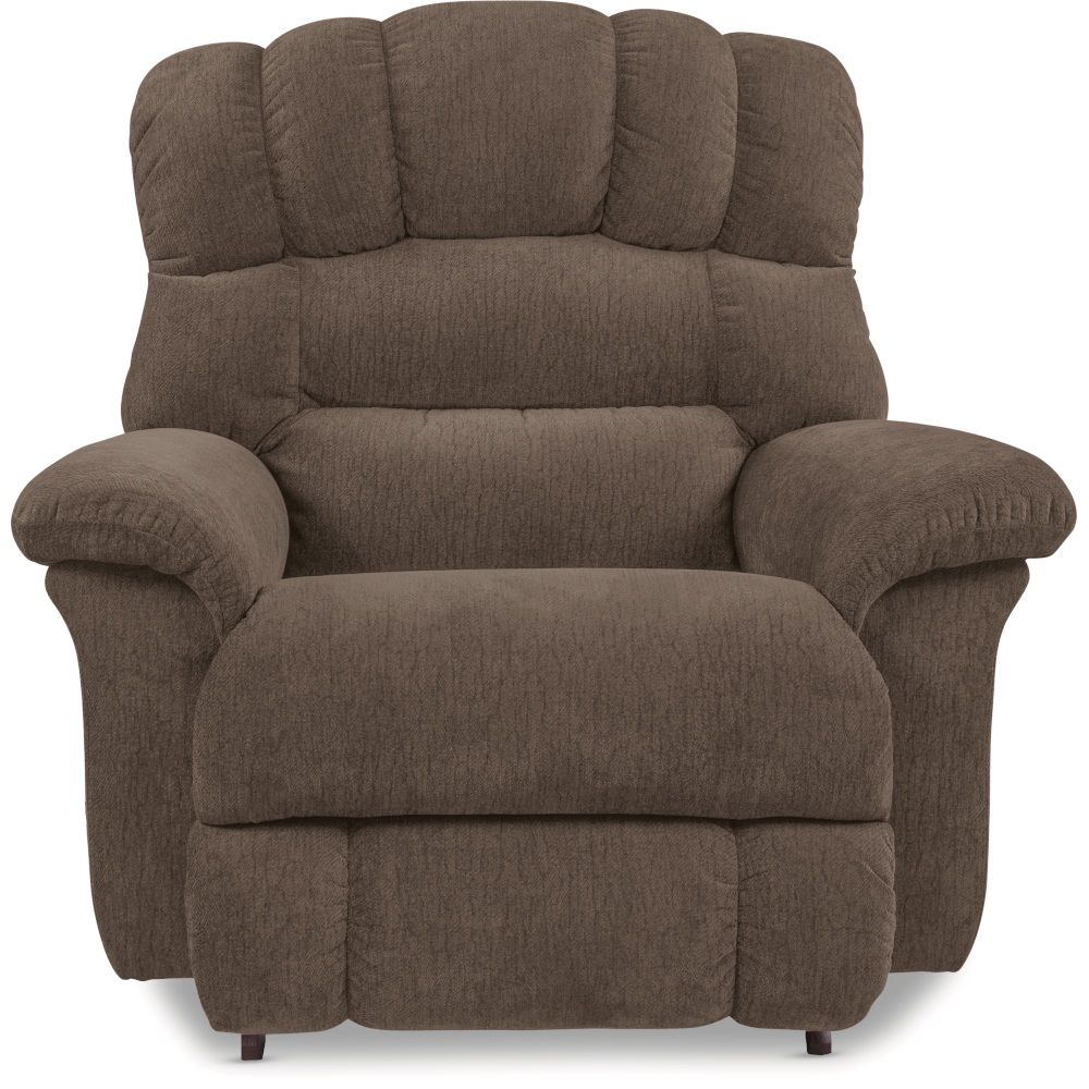 Randell Power Rocking Recliner With Headrest, Lumbar - Seasons Chocolate Fabric FD
