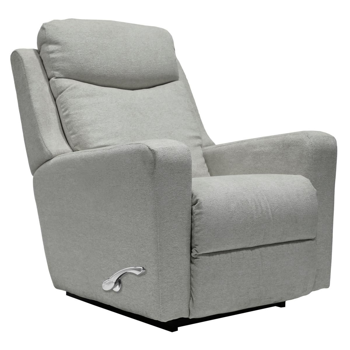 Emmons Rocking Recliner Contour Cushion, Arc Handle - i-Halifax Dove Fabric