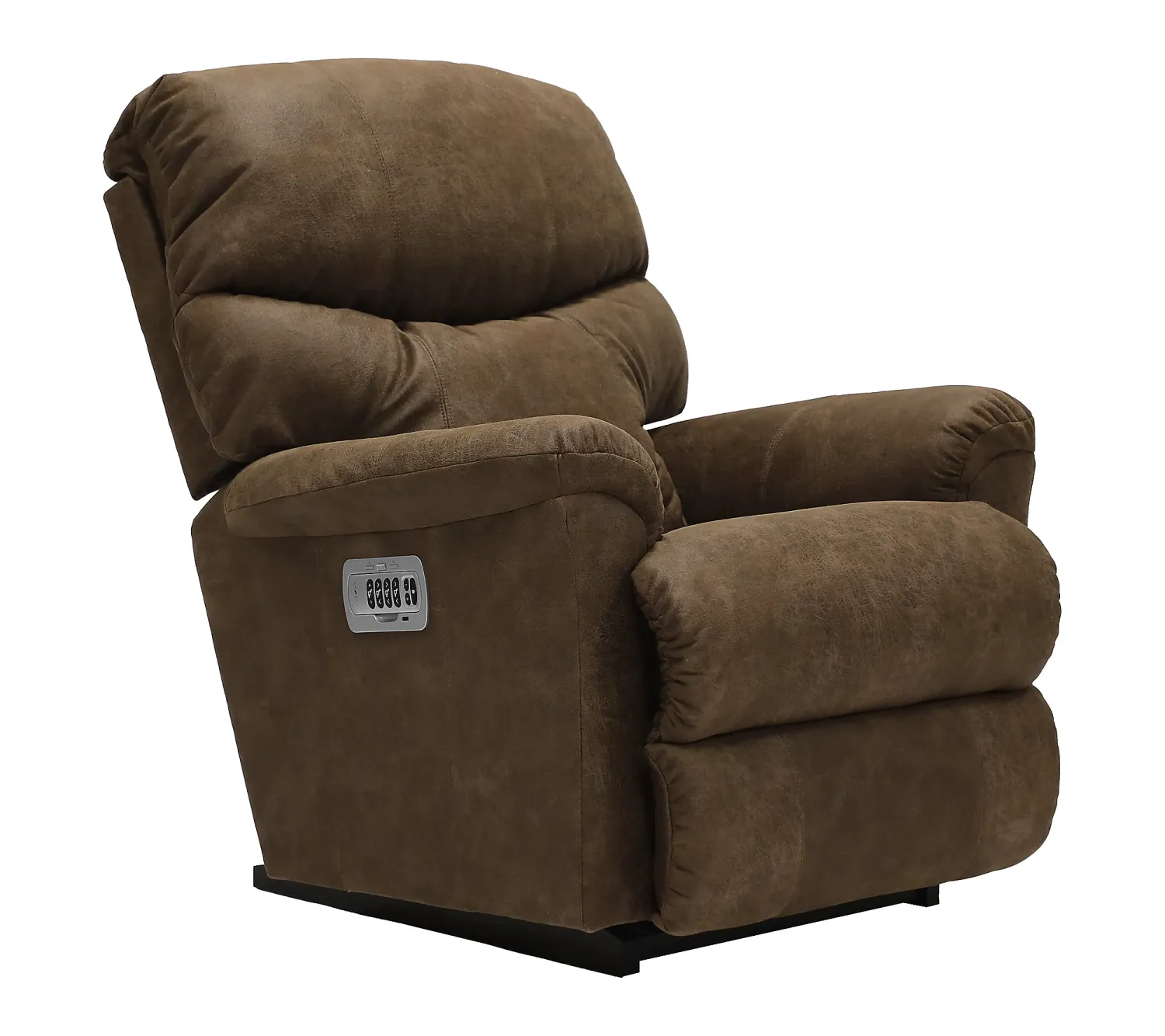 Larsen SD Power Rocking Recliner With Headrest, Lumbar Contour Cushion - i-Northwest Whiskey Fabric