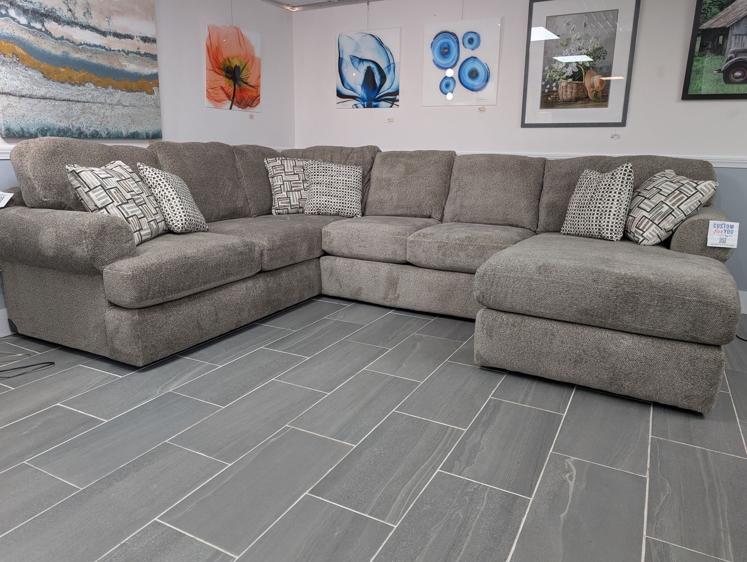 Darcy 3 Piece Sectional Frontier Taupe W Frame Coil