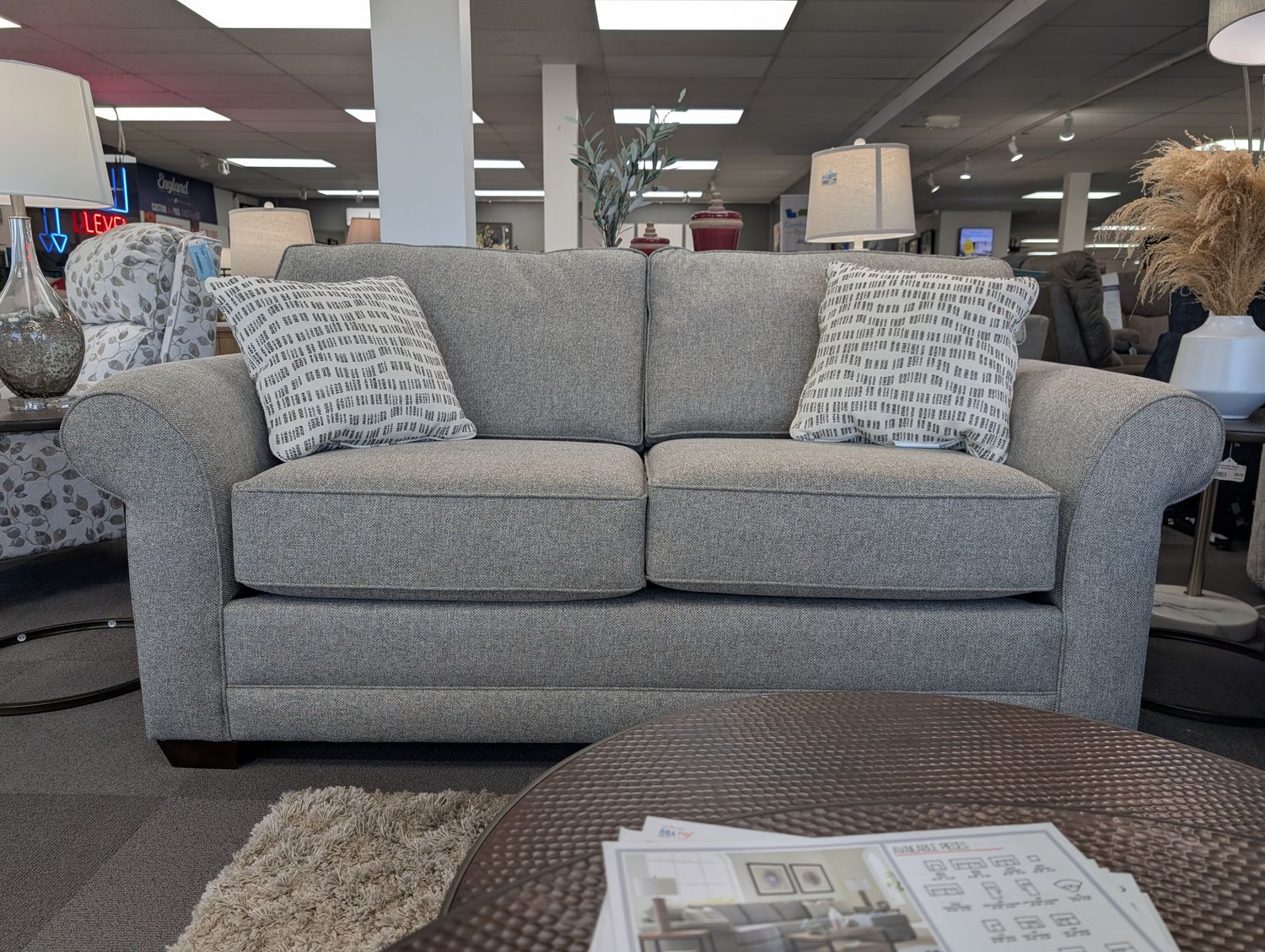 Brantley Apartment Sofa Brentwood Pwpper With Frame Coil &amp; Cushion Coil
