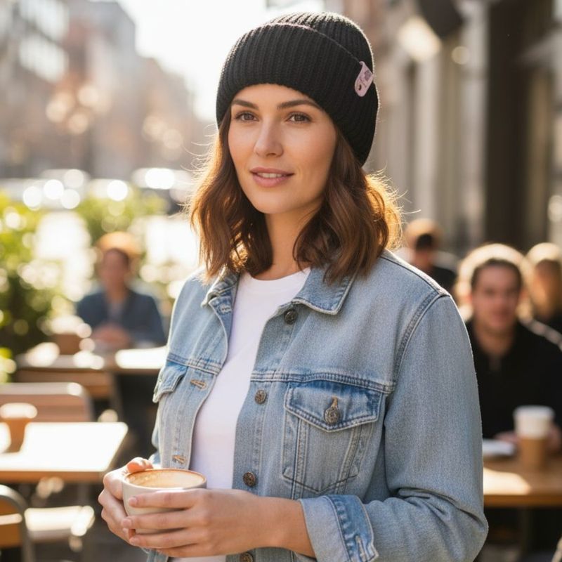 Bonnet Unisex Tricot En Laine