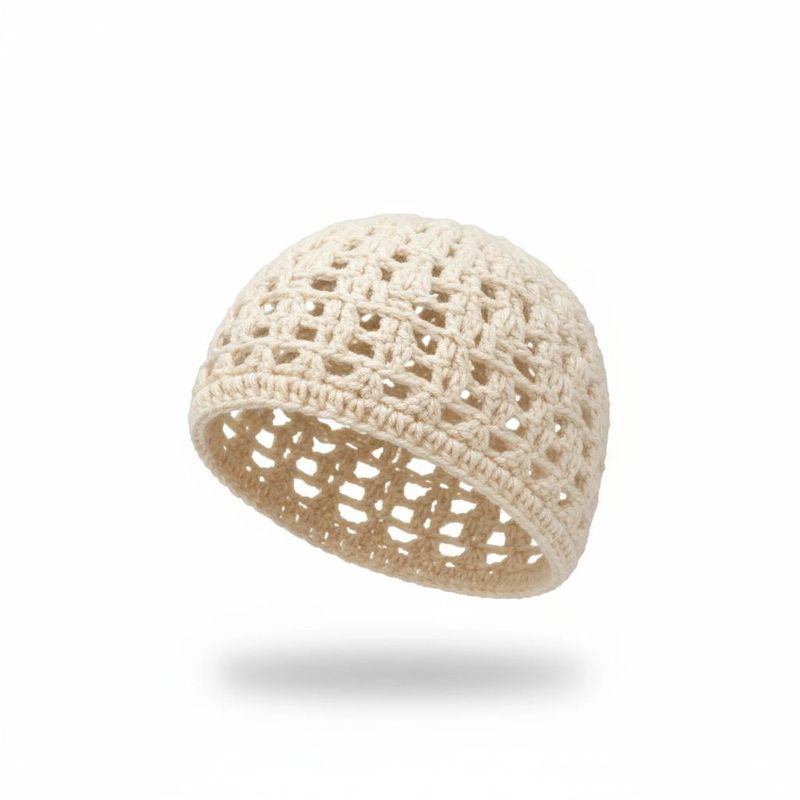 Bonnet Éclat de Neige au Crochet