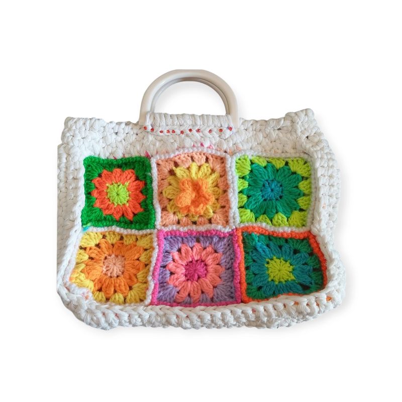 Sac Granny Square Au Crochet Fait Main