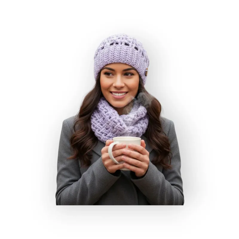 Duo Crochet : Bonnet & Tour De Cou