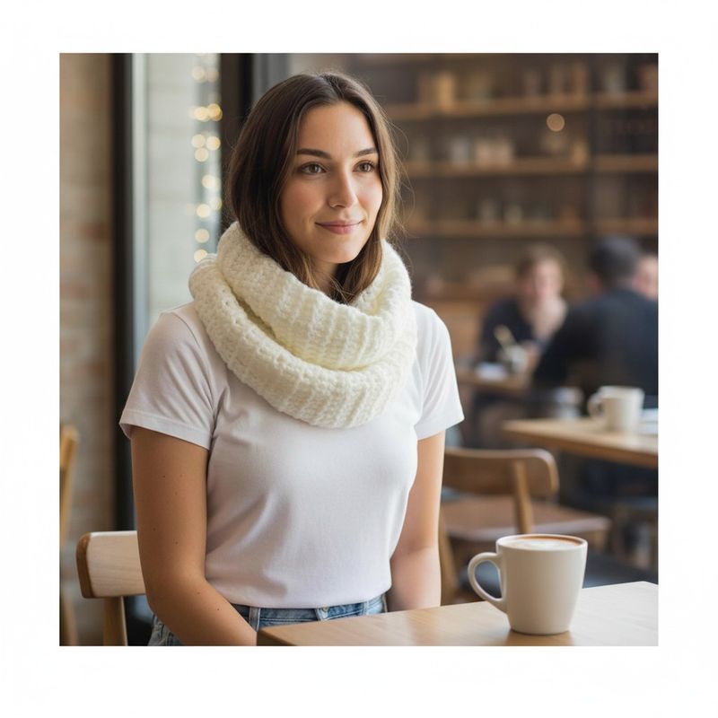 Écharpe Longue en Crochet – Douce, Chaude et Fait Main