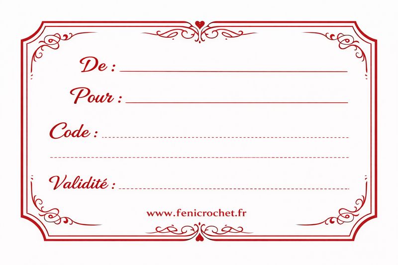 Carte Cadeau Saint-Valentin à partir de 10 Euros