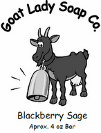 Blackberry Sage Soap - 5oz Bar