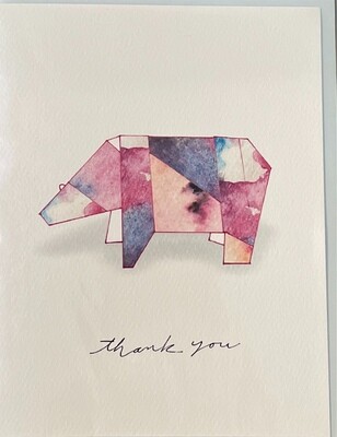 Card - "Thank You" Bear