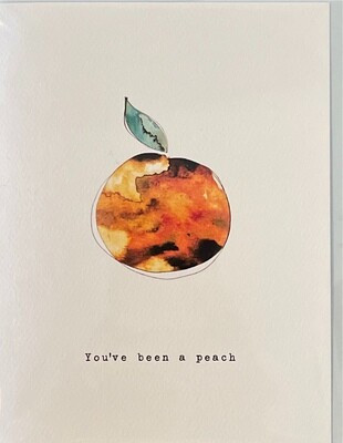 Card - "You've been a peach" Peach