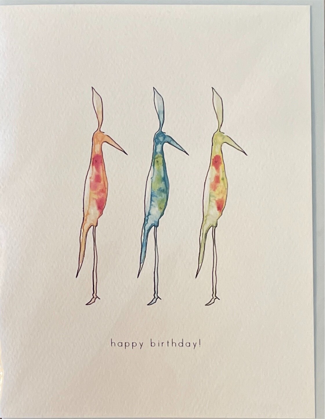 Card - "Happy Birthday!" Tall Birds