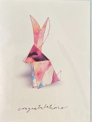 Card - "Congratulations" Bunny