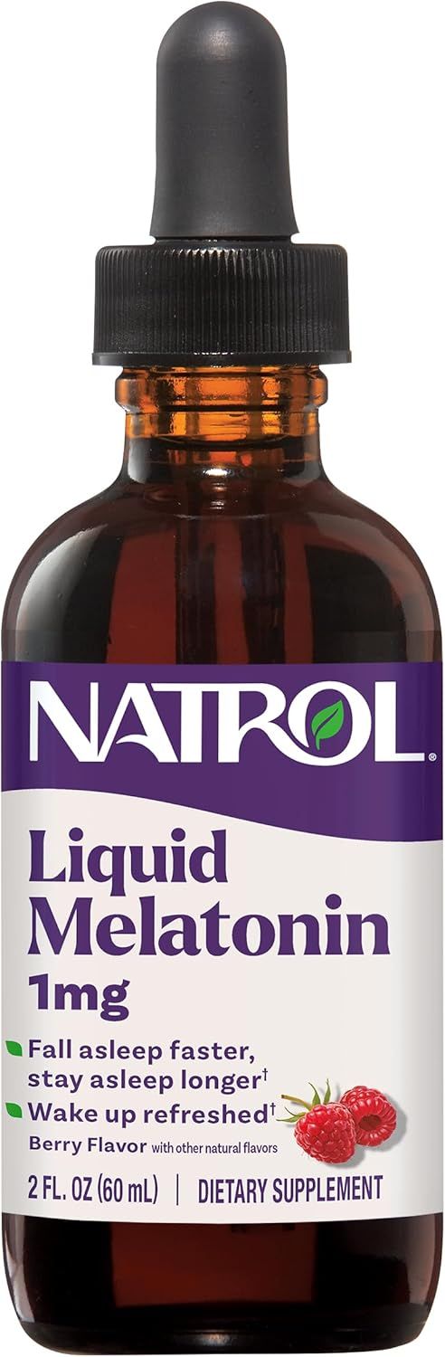 Natrol Melatonin 1 mg Sleep Liquid Berry 2 OZ