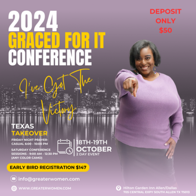 DEPOSIT ONLY 2024 Graced For It Conference