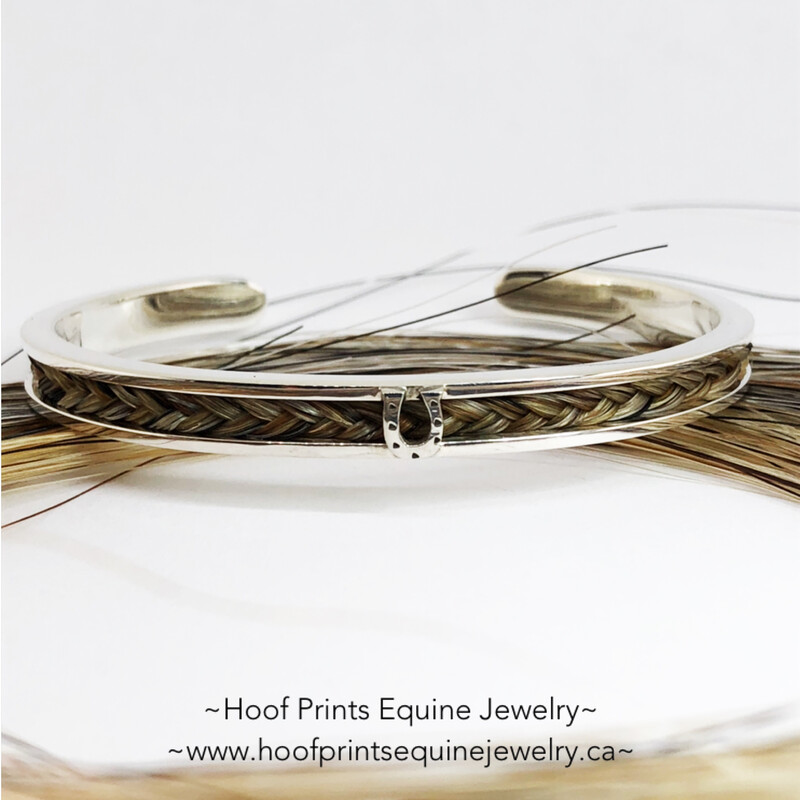 Sterling Cuff W/Horseshoes