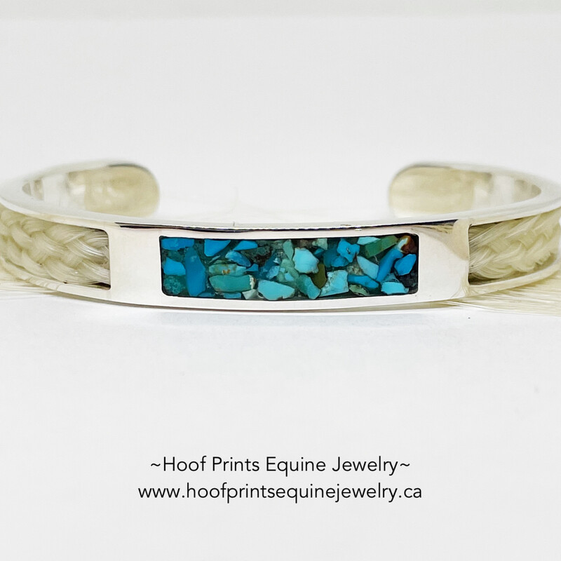 Sterling Cuff - Turquoise or Garnet