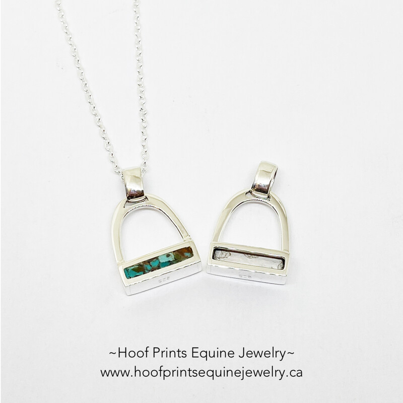 Turquoise English Stirrup Necklace