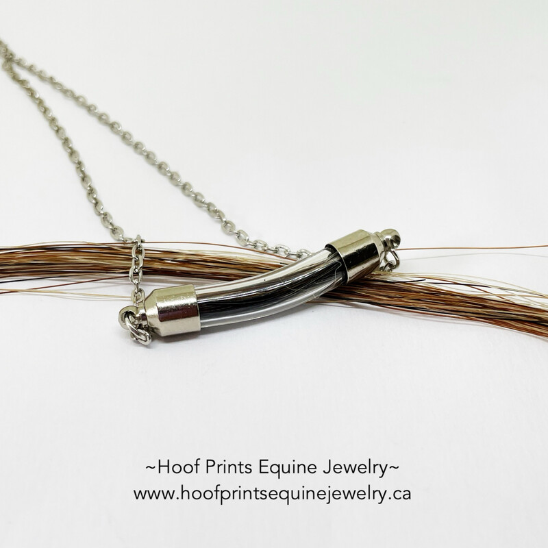 Curved Glass Vile Necklace