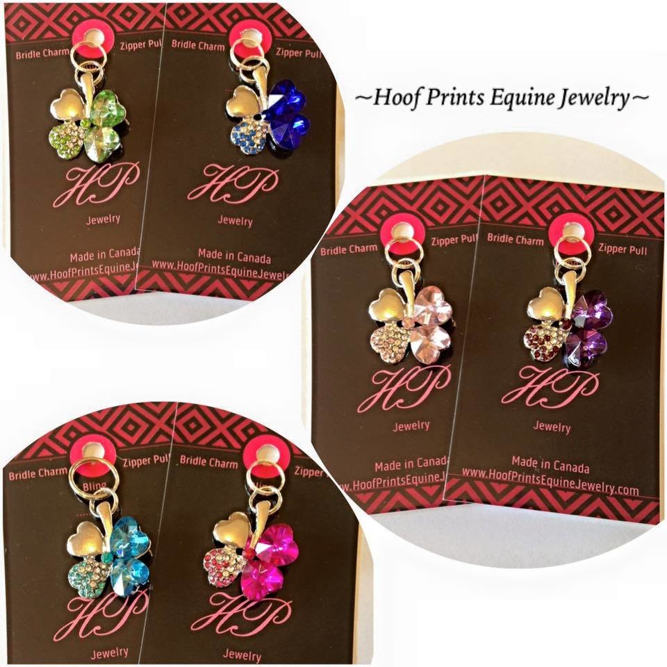Light Blue Clover Charms