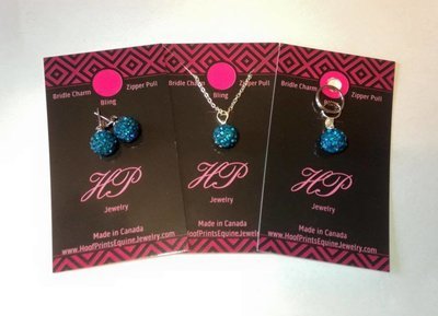Teal earrings