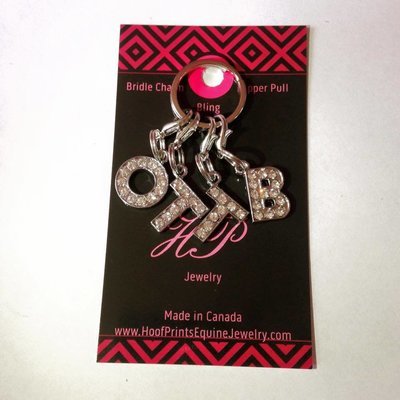 Rhinestone Monogram Letter Charm &#39;G&#39;