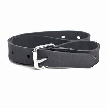 Black Marseillaise rubber weight belt